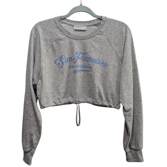 Bershka Tops - Bershka Womens Crop‎ Sweatshirt Small San Francisco Graphic Y2K Coastal Casual